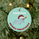 Search for narwhal christmas tree decorations Blue