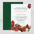 Search for cardinal wedding invitations Red and green