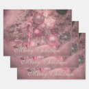Search for pink and silver wrapping paper Merry christmas