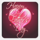 Search for happy fathers day square stickers Black