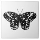 Search for black white butterfly tiles Illustration