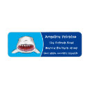 Search for great white return address labels Ocean