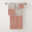 Search for marble rose gold bathroom accessories Pattern