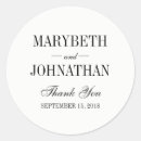 Search for traditional wedding stickers Thank you