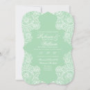 Search for green lace invitations Sage