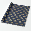 Search for gold flowers wrapping paper Retro