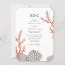 Search for coral beach wedding invitations Destination