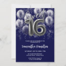 Search for royal blue silver sweet 16 invitations Sweet sixteen evite
