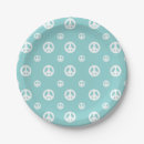 Search for peace sign paper plates Blue