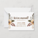 Search for change of address note cards Botanical