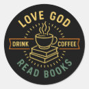 Search for drinking coffee stickers Vintage