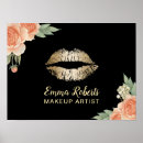 Search for gold lips posters Makeup artist