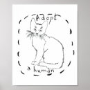 Search for funny cat drawing posters For her