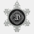 Search for initial m christmas tree decorations Vintage