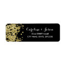 Search for 1920s wedding return address labels Black