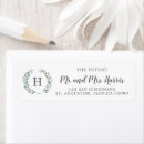 Search for rustic monogram return address labels Modern