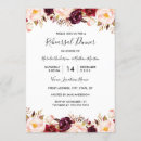 Search for marsala rehearsal dinner invitations Flowers