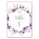 Search for floral table cards Lilac