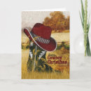 Search for cowboy hat christmas cards Country