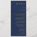Search for blue and gold wedding menus For her