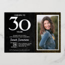 Search for black and silver foil invitations Milestone