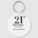 Search for 21st birthday key rings Calligraphy typography elegant
