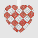 Search for hand heart christmas tree decorations Red