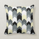 Search for yellow and grey chevron cushions Black