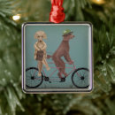 Search for tandem bicycle christmas tree decorations Dogs on bicycles