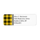 Search for yellow and black return address labels Scottish