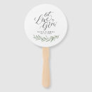 Search for bridal shower hand fans Greenery