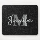 Search for monogram wedding mousepads Glitter