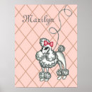 Search for pink poodle art Retro
