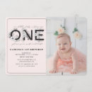 Search for unique girl 1st birthday invitations Flowers