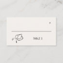 Search for graduation place cards Black and white