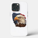 Search for bald eagles iphone cases Flag