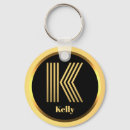 Search for the letter k key rings Monogrammed