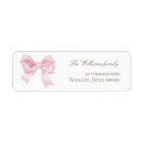 Search for bow return address labels Watercolor