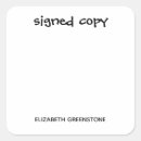 Search for author stickers Signed copy