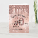 Search for rose gold birthday cards Typography