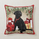 Search for black lab christmas cushions Puppy