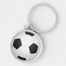 Search for soccer game key rings Black and white
