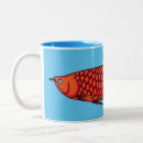 Search for red fish mugs Illustration