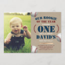 Search for rookie birthday invitations Boy