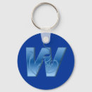 Search for letter w key rings Alphabet