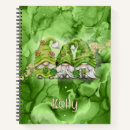 Search for four notebooks Shamrock