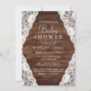 Search for rustic wood baby shower invitations Elegant