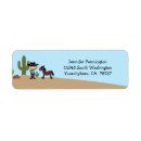 Search for cowboys return address labels Cactus