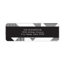 Search for black and white stripes return address labels Geometric