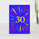 Search for colourful 30th birthday cards Fun